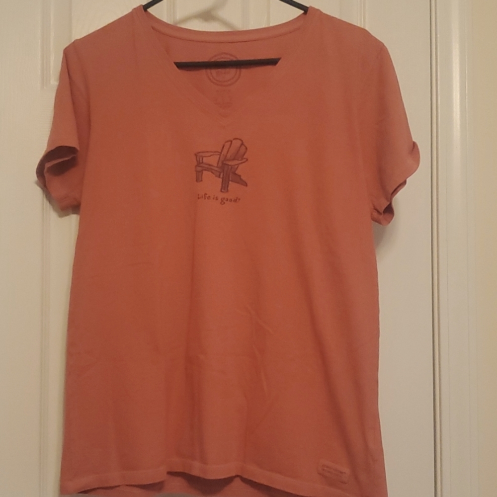 Pink Life is good tee shirt. Size large...fits more like a medium